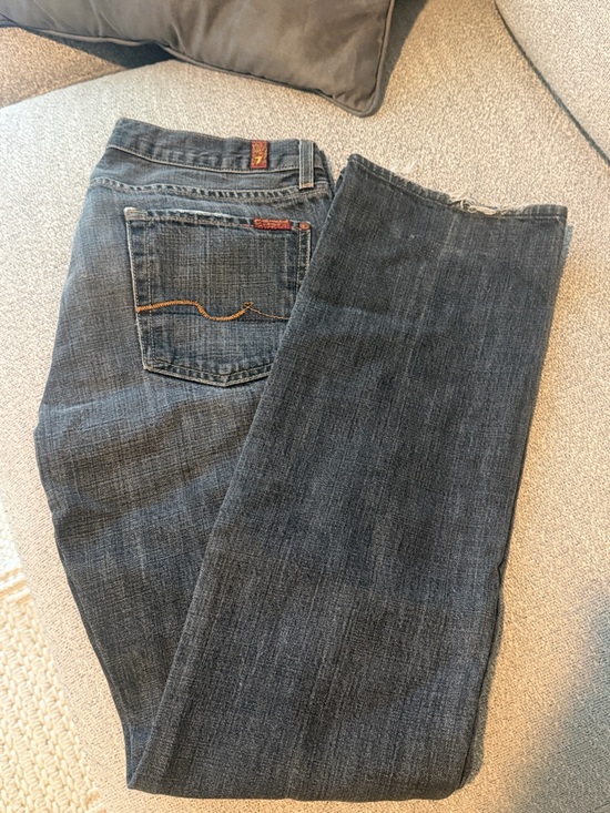 7 For All Mankind Denim - Seven for all mankind Dark Straight-Leg Jeans